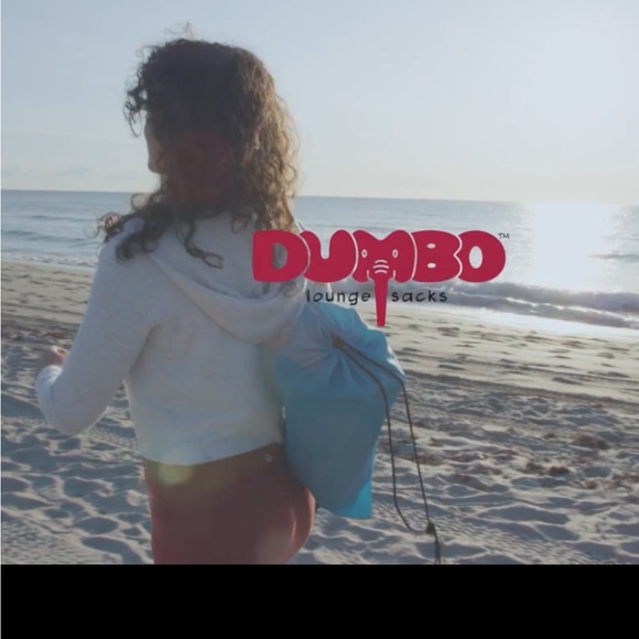 Dumbo Lounge Sacks Lounger w/Nylon Carrying Backpack. Orange Outdoor Lounger. - Picture 11 of 11